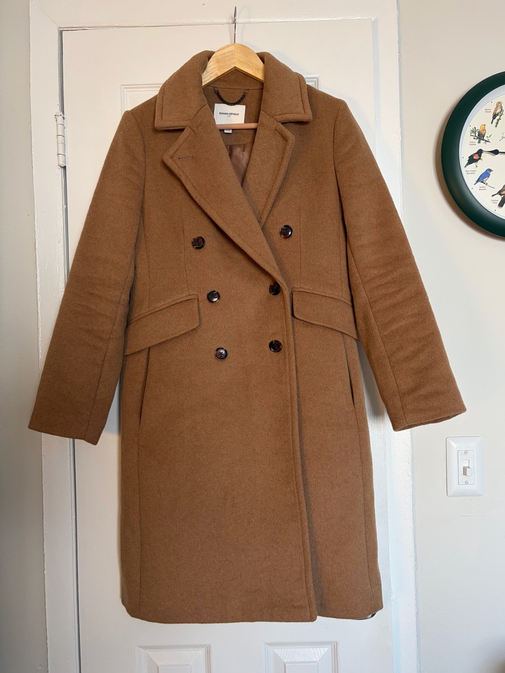 Banana Republic Camel Color Wool Coat
